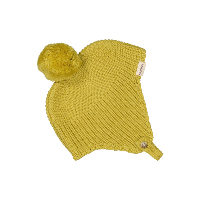 marmar copenhagen aly pompom baby hat mustard