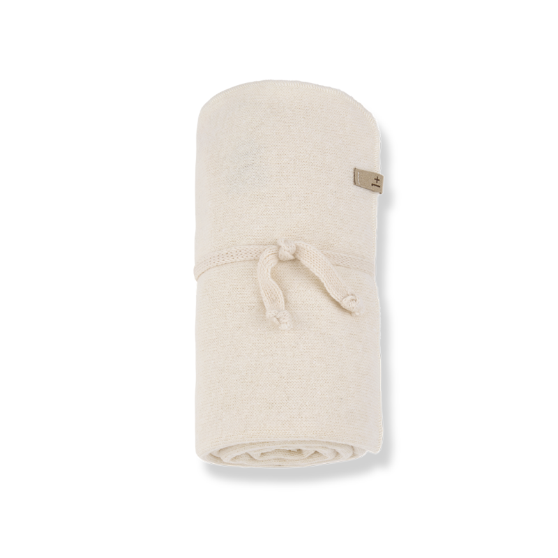 1+ in the family bobigny baby blanket ecru