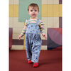 bobo choses game pawns all over light denim baby overall light blue