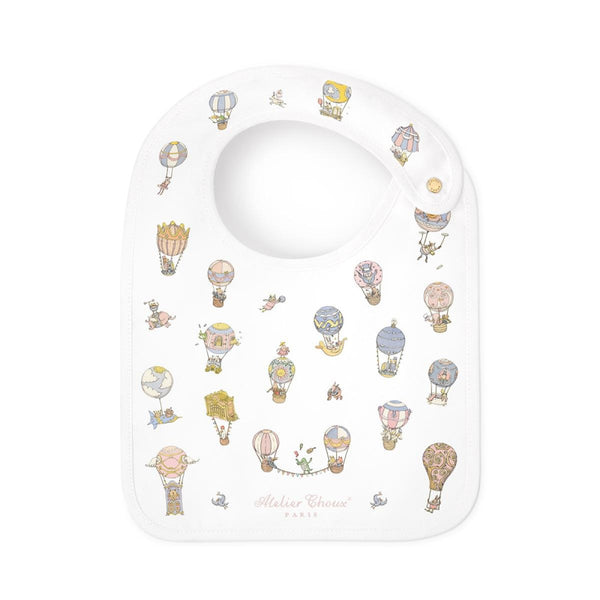 atelier choux satin bib pastel circus