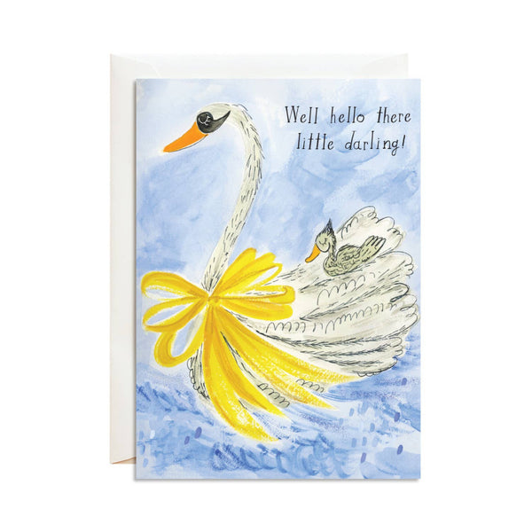 mr. boddington's studio baby swan card