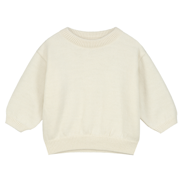 gray label baby knitted jumper cream