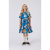 young girl modeling the molo chilla dress in floral retro