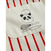 mini rodini stripe panda chef woven apron