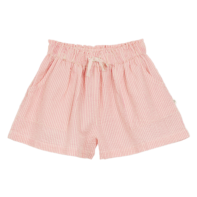 arsene & les pipelettes shorts mini stripes rose