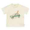 arsene & les pipelettes car t-shirt ecru