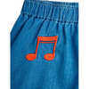 mini rodini note denim shorts blue