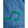 mini rodini note denim shorts blue