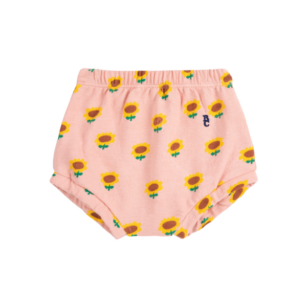 bobo choses sunflower all over baby bloomer light pink