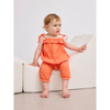 bobo choses vichy woven baby overall coral pink