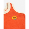 bobo choses sunflower terry cloth baby tank top red