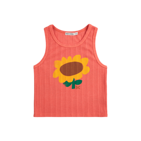 bobo choses sunflower tank top red