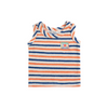 bobo choses smiling striped terry cloth baby tank top offwhite