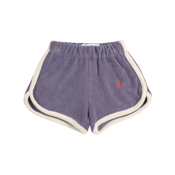 bobo choses blue terry cloth baby shorts navy