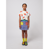 bobo choses color block denim skirt multicolor