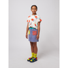 bobo choses color block denim skirt multicolor