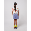 bobo choses color block denim skirt multicolor