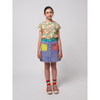 bobo choses color block denim skirt multicolor