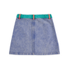bobo choses color block denim skirt multicolor