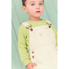 bonton lazlo baby short dungaree ecru