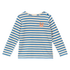 arsene & les pipelettes fabien striped sailor shirt electric blue