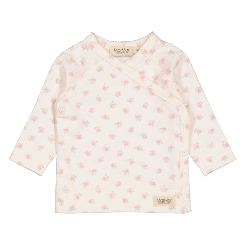 marmar copenhagen tuti wrap long sleeve baby top little bouquet