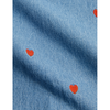 mini rodini mini hearts chambray dress blue