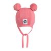 mini rodini fine knit baby hat pink