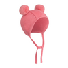 mini rodini fine knit baby hat pink