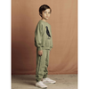 mini rodini plain piping sweatpants green