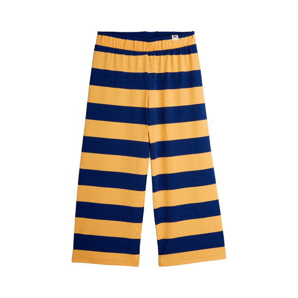 mini rodini block stripe trousers beige