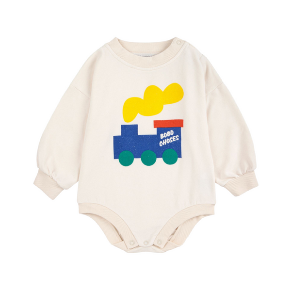 bobo choses bobo choo choo baby body sweatshirt white