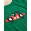 bobo choses race car baby sweater light green