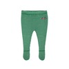 bobo choses race car knitted footed baby leggings light green
