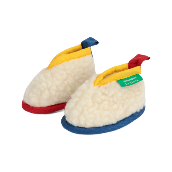 bobo choses x binibamba booties offwhite
