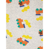 bobo choses bobo choo choo all over baby body light heather gray