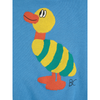 bobo choses striped duck baby sweatshirt blue