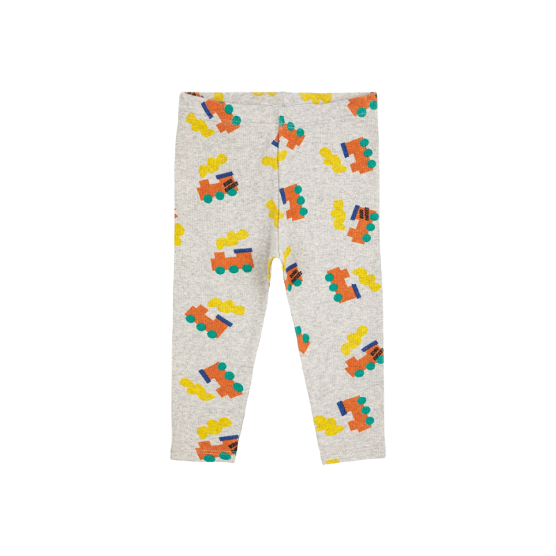 bobo choses bobo choo choo all over baby leggings light heather gray