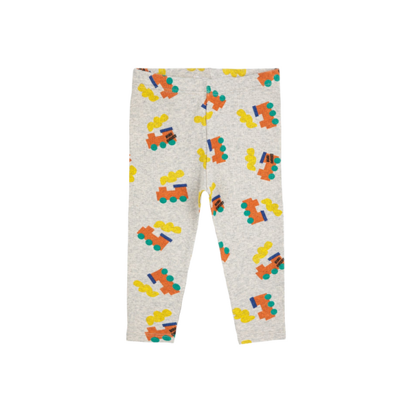 bobo choses bobo choo choo all over baby leggings light heather gray