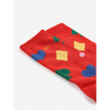 bobo choses joker all over long baby socks red
