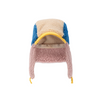 bobo choses color block sheepskin baby chapka blue