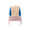 bobo choses color block sheepskin baby chapka blue