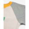 bobo choses lucky clover raglan sweatshirt heather gray