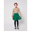 bobo choses clover velvet skirt green