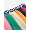 bobo choses color block pleated skirt multicolor