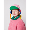 bobo choses color block winter cap pink multicolor