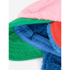 bobo choses color block winter cap pink multicolor