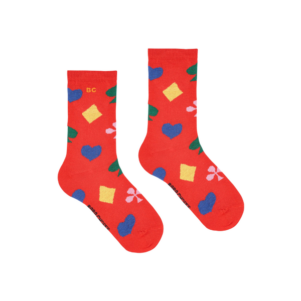 bobo choses joker long socks red