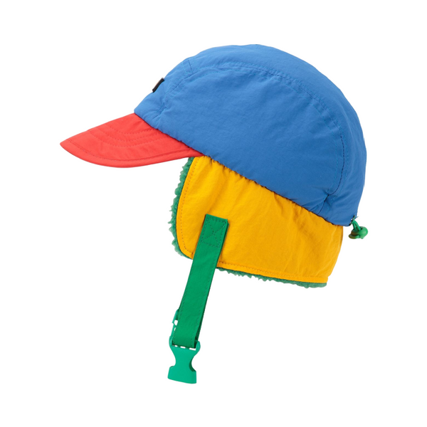 bobo choses color block winter cap blue multicolor