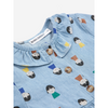 bobo choses game pawns all over light denim baby dress light blue